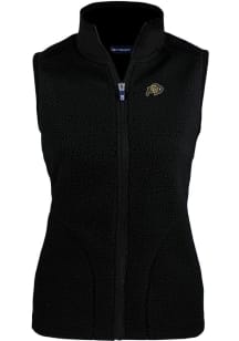 Cutter and Buck Colorado Buffaloes Womens Black Cascade Sherpa Vest