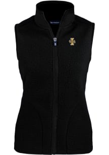 Cutter and Buck Idaho Vandals Womens Black Cascade Sherpa Vest