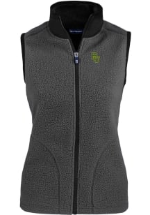 Cutter and Buck Baylor Bears Womens Grey Cascade Sherpa Vest