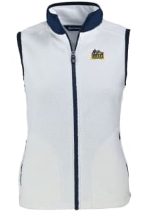 Cutter and Buck Drexel Dragons Womens White Cascade Sherpa Vest