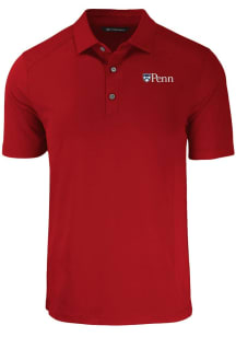 Cutter and Buck Pennsylvania Quakers Red Forge Big and Tall Polo
