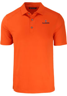 Cutter and Buck Illinois Fighting Illini Orange Forge Big and Tall Polo