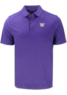 Cutter and Buck Washington Huskies Purple Forge Big and Tall Polo