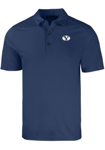 Cutter and Buck BYU Cougars Navy Blue Forge Big and Tall Polo