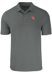 Cutter and Buck Houston Cougars Grey Forge Big and Tall Polo