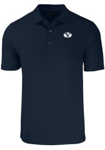 Cutter and Buck BYU Cougars Navy Blue Forge Big and Tall Polo
