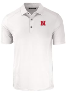 Cutter and Buck Nebraska Cornhuskers White Forge Big and Tall Polo