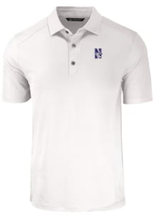 Cutter and Buck Northwestern Wildcats White Forge Big and Tall Polo
