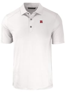 Cutter and Buck Rutgers Scarlet Knights White Forge Big and Tall Polo