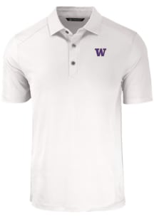 Cutter and Buck Washington Huskies White Forge Big and Tall Polo
