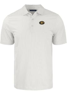 Cutter and Buck Grambling State Tigers White Pike Symmetry Big and Tall Polo