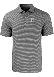 Cutter and Buck Northwestern Wildcats Black Forge Double Stripe Big and Tall Polo