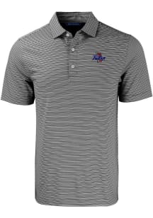 Cutter and Buck Tulsa Golden Hurricane Black Forge Double Stripe Big and Tall Polo