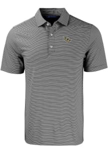 Cutter and Buck UCF Knights Black Forge Double Stripe Big and Tall Polo