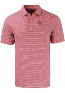 Cutter and Buck Maryland Terrapins Red Forge Double Stripe Big and Tall Polo