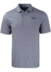 Cutter and Buck Pennsylvania Quakers Navy Blue Forge Double Stripe Big and Tall Polo