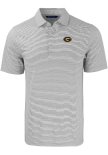 Cutter and Buck Grambling State Tigers Grey Forge Double Stripe Big and Tall Polo