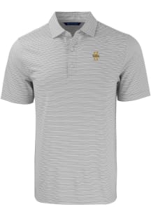 Cutter and Buck Idaho Vandals Grey Forge Double Stripe Big and Tall Polo