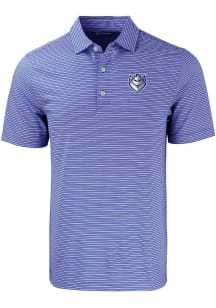 Cutter and Buck Saint Louis Billikens Blue Forge Double Stripe Big and Tall Polo