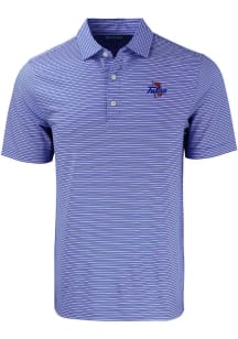 Cutter and Buck Tulsa Golden Hurricane Blue Forge Double Stripe Big and Tall Polo