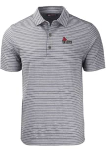 Cutter and Buck Central Missouri Mules Black Forge Heather Stripe Big and Tall Polo