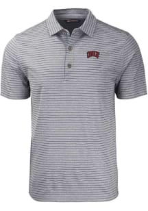 Cutter and Buck UNLV Runnin Rebels Black Forge Heather Stripe Big and Tall Polo