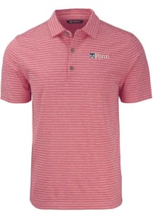 Cutter and Buck Pennsylvania Quakers Red Forge Heather Stripe Big and Tall Polo