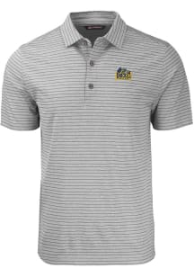 Cutter and Buck Drexel Dragons Grey Forge Heather Stripe Big and Tall Polo