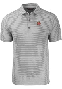 Cutter and Buck Maryland Terrapins Grey Forge Heather Stripe Big and Tall Polo