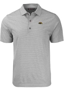 Cutter and Buck Southern Mississippi Golden Eagles Grey Forge Heather Stripe Big and Tall Polo