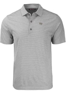 Cutter and Buck Wake Forest Demon Deacons Grey Forge Heather Stripe Big and Tall Polo