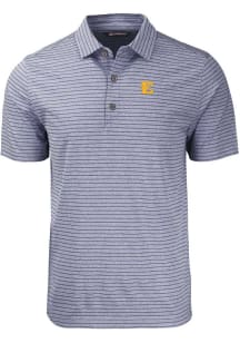 Cutter and Buck East Tennesse State Buccaneers Navy Blue Forge Heather Stripe Big and Tall Polo