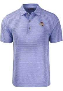 Cutter and Buck Tulsa Golden Hurricane Blue Forge Heather Stripe Big and Tall Polo