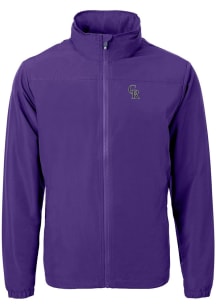 Cutter and Buck Colorado Rockies Mens Purple Charter Eco Light Weight Jacket