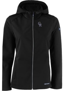 Cutter and Buck Colorado Rockies Womens Black Evoke Light Weight Jacket