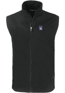 Cutter and Buck Northwestern Wildcats Big and Tall Black Charter Mens Vest
