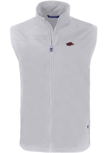 Cutter and Buck Arkansas Razorbacks Big and Tall Grey Charter Mens Vest