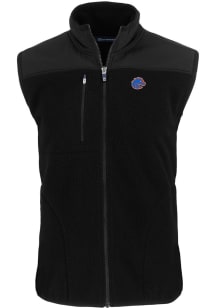 Cutter and Buck Boise State Broncos Big and Tall Black Cascade Sherpa Mens Vest
