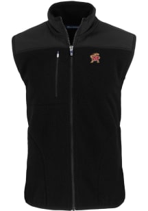 Cutter and Buck Maryland Terrapins Big and Tall Black Cascade Sherpa Mens Vest