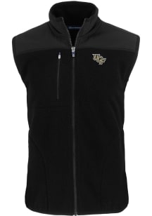 Cutter and Buck UCF Knights Big and Tall Black Cascade Sherpa Mens Vest