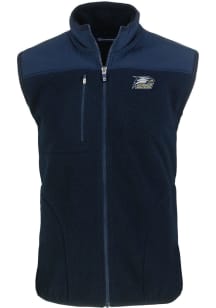 Cutter and Buck Georgia Southern Eagles Big and Tall Navy Blue Cascade Sherpa Mens Vest
