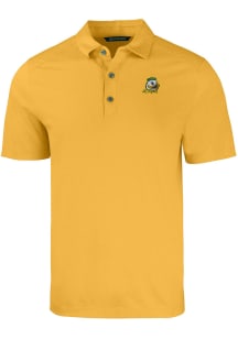 Cutter and Buck Oregon Ducks Mens Gold Forge Short Sleeve Polo