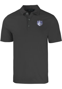 Cutter and Buck Saint Louis Billikens Mens Black Forge Short Sleeve Polo