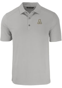 Cutter and Buck Appalachian State Mountaineers Mens Grey Forge Recycled Short Sleeve Polo