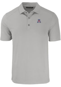 Cutter and Buck Arizona Wildcats Mens Grey Forge Recycled Short Sleeve Fashion Polo