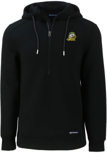 Cutter and Buck Oregon Ducks Mens Black Roam Long Sleeve Hoodie