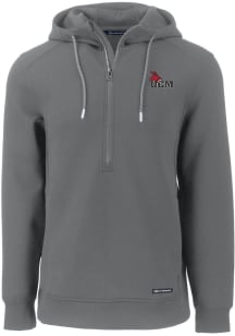 Cutter and Buck Central Missouri Mules Mens Grey Roam Long Sleeve Hoodie