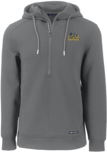 Cutter and Buck Drexel Dragons Mens Grey Roam Long Sleeve Hoodie