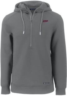 Cutter and Buck Eastern Kentucky Colonels Mens Grey Roam Long Sleeve Hoodie