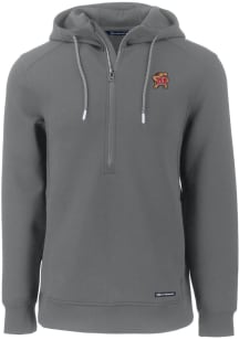 Cutter and Buck Maryland Terrapins Mens Grey Roam Long Sleeve Hoodie